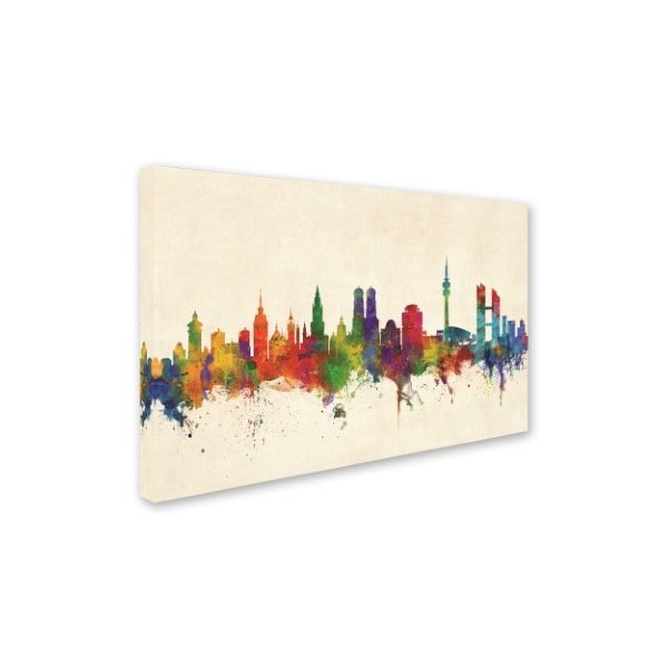 Michael Tompsett 'Munich Germany Skyline' Canvas Art,22x32